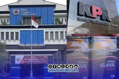 Foto. Kantor DJBC Jatim 1 bersama Produk Rokok Slava Bold