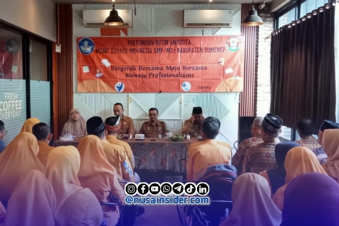 Foto. Pertemuan Rutin MGMP Bahasa Indonesia se Kabupaten Sumenep