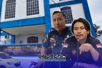 Foto. Sekretaris BEM nusantara (BEMNUS) Jawa Timur, Noh Syauqi (Kanan), Kepala KSOP Kelas IV Kalianget Azwar Anas SH., M. Hum (Kiri) 