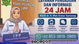 Foto. Flayer layanan Pengaduan RSUD Moh Anwar Sumenep