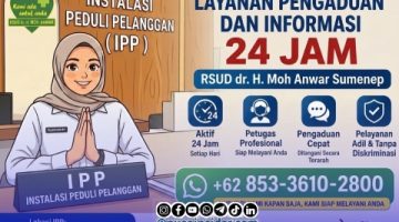 Foto. Flayer layanan Pengaduan RSUD Moh Anwar Sumenep