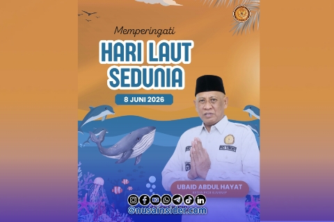 Foto. Flayer Ucapan Hari Laut Se-Dunia dari Ketua PKDI Sumenep
