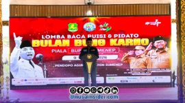 Foto. Pembukaan Lomba Baca Puisi dan Pidato Juni Bulan Bung Karno