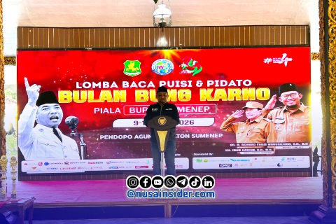 Foto. Pembukaan Lomba Baca Puisi dan Pidato Juni Bulan Bung Karno