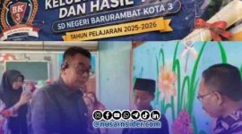 Foto. Tangis haru mewarnai prosesi Tasyakuran Kelulusan dan Pengumuman Hasil TKA Tahun 2026 di SDN Barkot 3 Pamekasan.