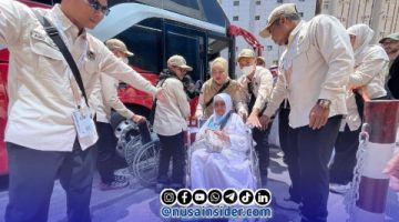 Foto. Jamaah asal Indonesia saat melaksanakan Haji di Madinah