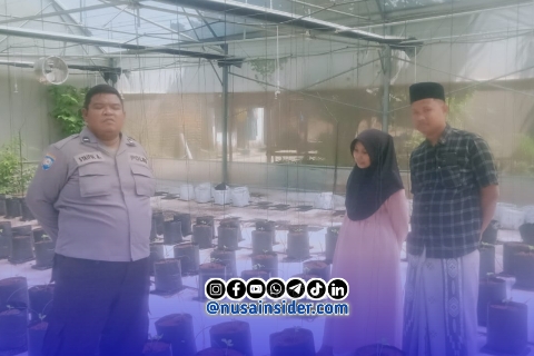 Foto. Kegiatan Polsek Batang-batang Sumenep di Green House MelOn Pertiwi