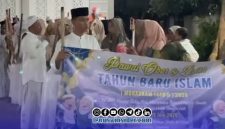 Foto. Pawai Obor 1 Muharram 1448H/2026M di Masjid Al-Falah Desa Dapenda kecamatan Batang-batang Sumenep