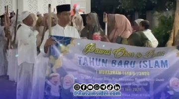 Foto. Pawai Obor 1 Muharram 1448H/2026M di Masjid Al-Falah Desa Dapenda kecamatan Batang-batang Sumenep