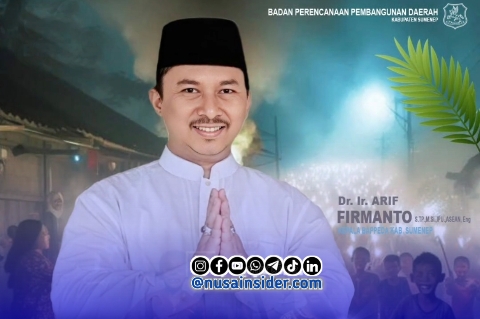 Foto. Dr Ir Arif Firmanto, S.TP., M.Si.IPU ASEAN Eng. Kepala Bappeda Sumenep dalam Ucapan Selamat 1 Muharram 1448H