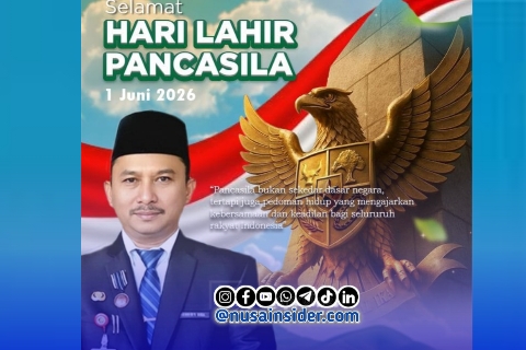 Foto. Ucapan Selamat Hari Lahir Pancasila 2026 dari Dr Ir Arif Firmanto, S.TP., M.Si.IPU ASEAN Eng. Kepala Bappeda Sumenep