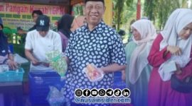 Foto. Chainur Rasyid, M.Si Kepala DKPP Sumenep saat berada di salah satu stand