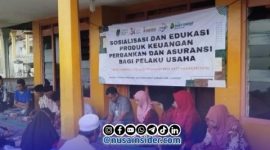 Foto. Sosialisasi dan Edukasi Produk keuangan perbankan dan Asuransi bagi pelaku usaha