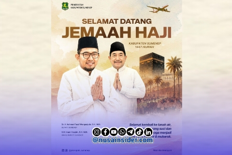 Foto. Ucapan Selamat Datang dari Pemkab Sumenep