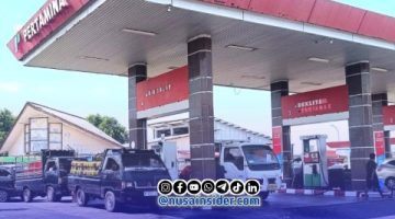 Foto. Antrean Panjang di Salah satu SPBU di Sumenep, Sabtu 20 Juni 2026