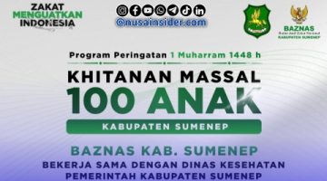 Foto. Flayer Khitanan Massal di Sumenep