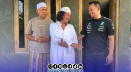 Foto. Founder Bani Insan Peduli (BIP) H Zainal Abidin saat memantau Langsung Progres Pembangunan Padepokan Aoleng milik Ke Bahir di Sumenep