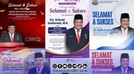 Foto. Berbagai Flayer Ucapan Untuk Achmad Dzulkranain, MH sebagai Kepala DPMD Sumenep yang Baru di Rotasi Pada Selasa 23 Juni 2026