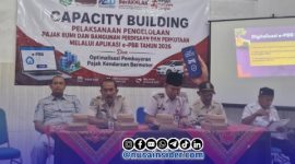 Foto. Kegiatan Capacity Building Pelaksanaan Pengelolaan Pajak Bumi dan Bangunan Perdesaan dan Perkotaan (PBB-P2) melalui Aplikasi e-PBB Tahun 2026 Bapenda Sumenep