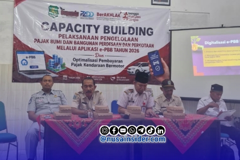 Foto. Kegiatan Capacity Building Pelaksanaan Pengelolaan Pajak Bumi dan Bangunan Perdesaan dan Perkotaan (PBB-P2) melalui Aplikasi e-PBB Tahun 2026 Bapenda Sumenep