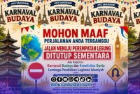 Foto. Flayer Karnaval Budaya Lembaga Pendidikan Lughatul Islamiyah Desa Legung Timur kecamatan Batang-batang Sumenep