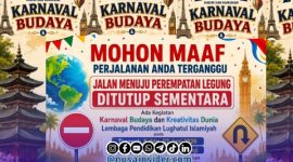 Foto. Flayer Karnaval Budaya Lembaga Pendidikan Lughatul Islamiyah Desa Legung Timur kecamatan Batang-batang Sumenep