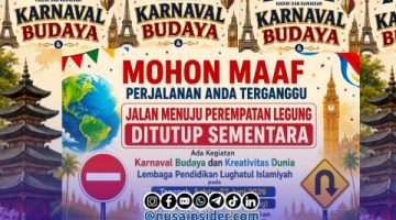 Foto. Flayer Karnaval Budaya Lembaga Pendidikan Lughatul Islamiyah Desa Legung Timur kecamatan Batang-batang Sumenep