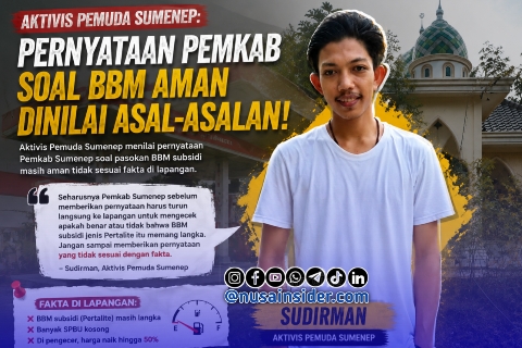 Foto. Sudirman, Aktivis Sumenep