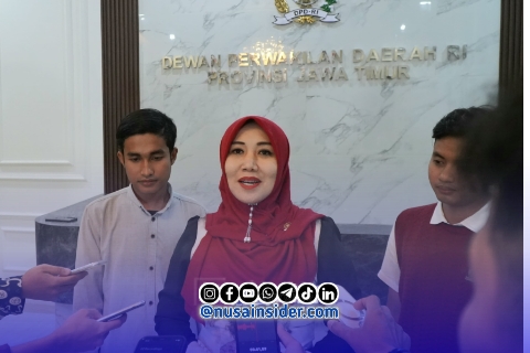 Foto. Dr Lia Istifhama yang akrab disapa Neng Lia saat dikonfirmasi sejumlah wartawan di Gedung kantor DPD RI 
