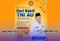 Foto. Flayer Ucapan Selamat Hari Bhakti TNI AU dari Ketua PKDI Sumenep