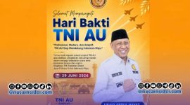 Foto. Flayer Ucapan Selamat Hari Bhakti TNI AU dari Ketua PKDI Sumenep