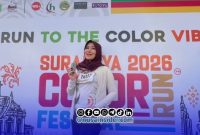 Foto. Anggota DPD/MPR RI, Dr Lia Istifhama S.Sos.i.M.E.I saat hadir ke acara Surabaya Color Run 2026