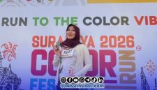 Foto. Anggota DPD/MPR RI, Dr Lia Istifhama S.Sos.i.M.E.I saat hadir ke acara Surabaya Color Run 2026