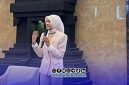 Foto. Nafia Humaira saat memberikan Arahan di Publik Speaking Grand Final Nusantara On The Runway 2026 di UWS