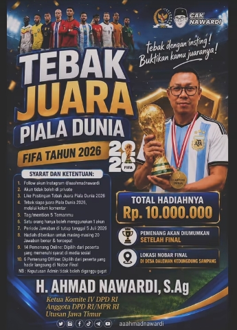 Foto. Poster Tebak Piala Dunia (Pildun) 2026
