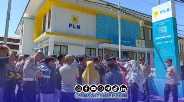 Foto. Aksi Demontrasi Masyarakat Timur saya di PLN Sumenep