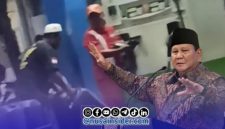 Foto. Tangkapan Layar saat SPBU Kecamatan Ganding lakukan pengisian ke Jerigen dan Foto Presiden Republik Indonesia Prabowo Subianto. 