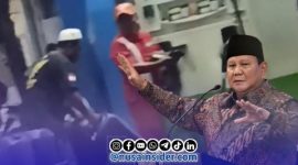 Foto. Tangkapan Layar saat SPBU Kecamatan Ganding lakukan pengisian ke Jerigen dan Foto Presiden Republik Indonesia Prabowo Subianto. 