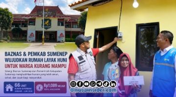 Foto kolaborasi Pemkab bersama Baznas Sumenep bangun 66 Rumah Hunian sepanjang 2026.