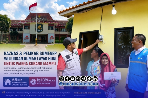 Foto kolaborasi Pemkab bersama Baznas Sumenep bangun 66 Rumah Hunian sepanjang 2026.