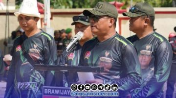 Foto. Gelaran Kerapan sapi Kodim 0827/Sumenep dalam Rangka Hari Ulang Tahun (HUT) ke-60 Korem 084/Bhaskara Jaya.