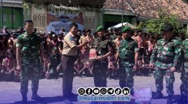 Foto. Kolaborasi Pondok Pesantren Al-Islamiyyah bersama Yonif TP 931/kj
