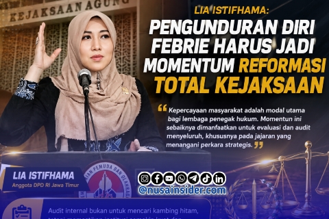 Foto. Anggota DPD/MPR RI, Dr Lia Istifhama, S.Sos.i.,M.E.I (Istimewa for nusainsider.com / Redaksi