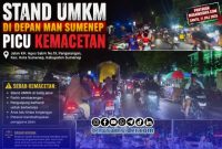 Foto. Kemacetan parah di Depan MAN Sumenep pada Sabtu 11 Juli 2026 Malam