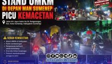 Foto. Kemacetan parah di Depan MAN Sumenep pada Sabtu 11 Juli 2026 Malam