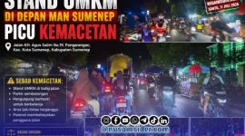 Foto. Kemacetan parah di Depan MAN Sumenep pada Sabtu 11 Juli 2026 Malam