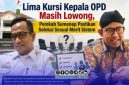 Foto. Bupati Sumenep, Dr H Achmad Fauzi wongsojudo,SH., MH (Kanan), Ir Benny Irawan ST., MT Kepala Badan kepegawaian Pembangunan Sumber daya Manusia (BKPSDM) Sumenep (Kiri) 