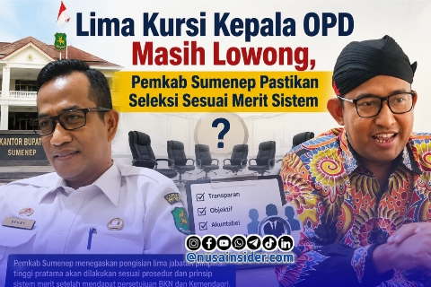 Foto. Bupati Sumenep, Dr H Achmad Fauzi wongsojudo,SH., MH (Kanan), Ir Benny Irawan ST., MT Kepala Badan kepegawaian Pembangunan Sumber daya Manusia (BKPSDM) Sumenep (Kiri) 