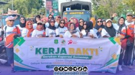Foto. Kerja Bakti Bersama Dekopinda Kabupaten Sumenep dalam Rangkaian Harkopnas ke-79