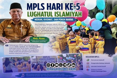 Foto. MPLS Hari ke-5 TK/RA Lembaga Pendidikan Lughatul Islamiyah Legung Timur kecamatan Batang-batang Sumenep